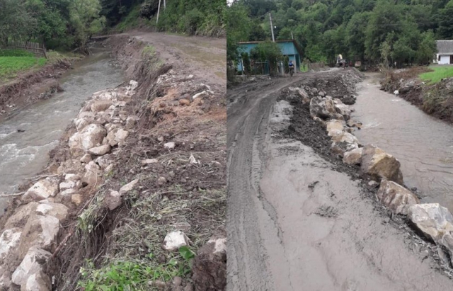 До кінця липня на Рахівщині обіцяють відновити дорогу, яку розмив паводок (ФОТО)