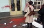 Учасників акції за рівність та права жінок в Ужгороді облили червоною фарбою (ФОТО, ВІДЕО)