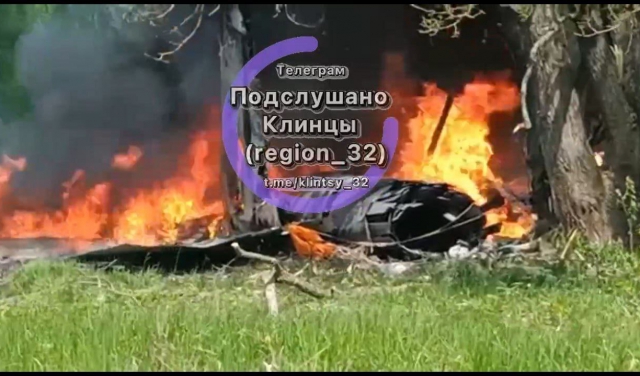 Біля кордону з Україною розбився російський літак Су-34